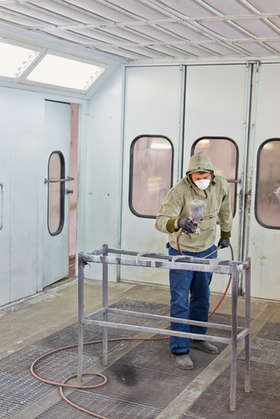 Light Industrial Spray Booth