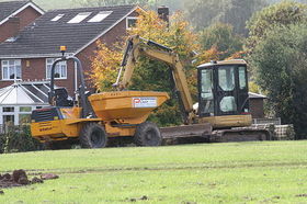 Backyard Mini Excavator Work