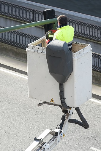 Bucket Truck on Job